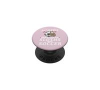 Solo una ragazza che ama bradipo e calcio Sport e Animal Fan PopSockets PopGrip Adesivo