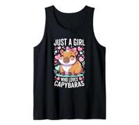 Solo una ragazza che ama Capybaras Girl Kawaii Capybara Pet Canotta