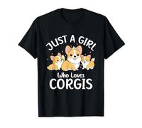 Solo una ragazza che ama Corgis, Carino Corgi Maglietta