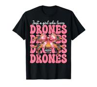 Solo una ragazza che ama droni Drone Pilot RC Quadcopter Maglietta