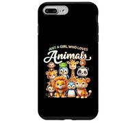 Solo una ragazza che ama gli animali Wild Safari simpatici animali da zoo Custodia per iPhone 7 Plus/8 Plus