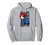 Solo una ragazza che ama gli Anime e il K-Pop | Grafica Felpa con Cappuccio