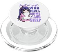 Solo una ragazza che ama gli anime e il sonno PopSockets PopGrip per MagSafe