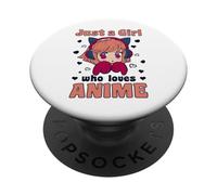 Solo una ragazza che ama gli anime PopSockets PopGrip Adesivo
