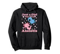 Solo Una Ragazza Che AMA Gli Axolotl Axolotl Cute Kawaii des Felpa con Cappuccio
