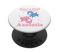 Solo una ragazza che ama gli Axolotl Axolotl Cute Kawaii Des PopSockets PopGrip Adesivo