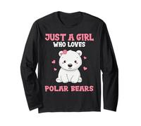 Solo una ragazza che ama gli orsi polari Carina ragazza orso polare Maglia a Manica