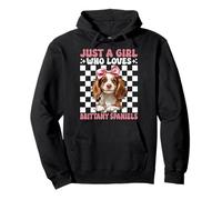 Solo Una Ragazza Che AMA i Brittany Spaniel Brittany Spaniel Dog Felpa con Cappuccio