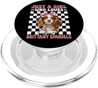 Solo una ragazza che ama i Brittany Spaniel Brittany Spaniel Dog PopSockets PopGrip per MagSafe