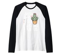 Solo Una Ragazza Che AMA i Cactus e Gesù Christian Maglia con Maniche Raglan