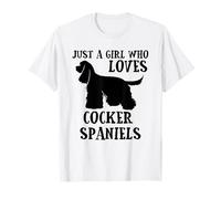 Solo Una Ragazza Che AMA i Cocker Spaniel Maglietta
