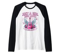 Solo Una Ragazza Che AMA i concerti Simpatiche Fan dei concerti Rock da Donna Maglia con Maniche Raglan