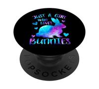 Solo una ragazza che ama i coniglietti Amante degli animali PopSockets PopGrip Adesivo