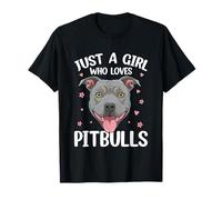 Solo una ragazza che ama i cuccioli di Pitbulls Maglietta