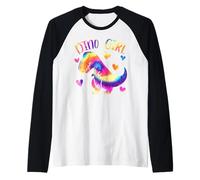 Solo Una Ragazza Che AMA i Dinosauri - Regalo per Ragazze Maglia con Maniche Raglan