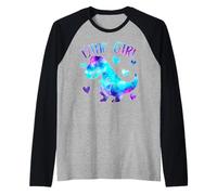 Solo Una Ragazza Che AMA i Dinosauri - Regalo per Ragazze Maglia con Maniche Raglan