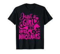 Solo Una Ragazza Che AMA i Dinosauri Rosa Divertente Maglietta