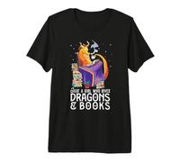 Solo Una Ragazza Che AMA i Draghi & Libri, Nerd del Libro Maglietta Premium