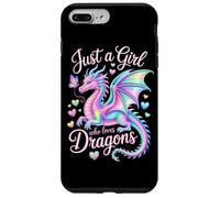 Solo una ragazza che ama i draghi Pastel Dragon Butterfly Lover Custodia per iPhone 7 Plus/8 Plus