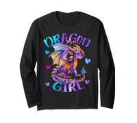Solo Una Ragazza Che AMA i Draghi - Regalo del Drago Maglia a Manica