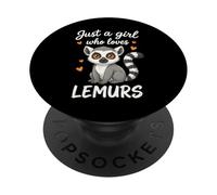 Solo una ragazza che ama i lemuri PopSockets PopGrip Adesivo