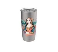 Solo una ragazza che ama i maiali dal ventre in vaso e gli amanti dei libri Bicchiere termico in acciaio inox doppia parete