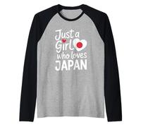 Solo una ragazza che ama i souvenir giapponesi Maglia con Maniche Raglan