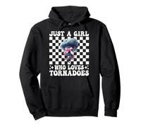 Solo Una Ragazza Che AMA i Tornado Storm Chaser Storm Chasing Felpa con Cappuccio