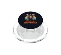 Solo una ragazza che ama il cane Gordon Setter Retro Vintage PopSockets PopGrip per MagSafe