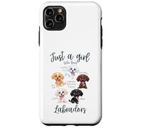 Solo una ragazza che ama il cane Labrador Razze Volpe Cioccolato Rosso Custodia per iPhone 11 Pro Max