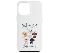 Solo una ragazza che ama il cane Labrador Razze Volpe Cioccolato Rosso Custodia per iPhone 13 Pro Max