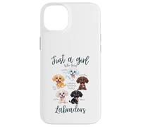 Solo una ragazza che ama il cane Labrador Razze Volpe Cioccolato Rosso Custodia per iPhone 14 Plus