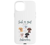 Solo una ragazza che ama il cane Labrador Razze Volpe Cioccolato Rosso Custodia per iPhone 15 Plus