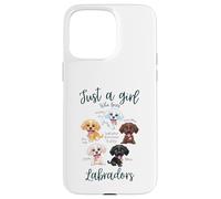 Solo una ragazza che ama il cane Labrador Razze Volpe Cioccolato Rosso Custodia per iPhone 15 Pro Max