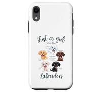 Solo una ragazza che ama il cane Labrador Razze Volpe Cioccolato Rosso Custodia per iPhone XR