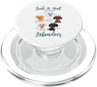 Solo una ragazza che ama il cane Labrador Razze Volpe Cioccolato Rosso PopSockets PopGrip per MagSafe