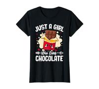 Solo Una Ragazza Che AMA Il Cioccolato confetteria Cioccolato Maglietta