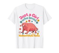 Solo Una Ragazza Che AMA Il Cucciolo di Sabbia Naked Mole Rat Lover Maglietta