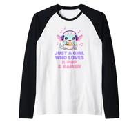 Solo Una Ragazza Che AMA Il Drago Anime K-Pop e Ramen Maglia con Maniche Raglan