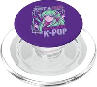 Solo una ragazza che ama il K-Pop Divertente design musicale coreano PopSockets PopGrip per MagSafe