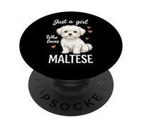 Solo una ragazza che ama il maltese PopSockets PopGrip Adesivo