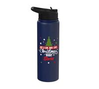 Solo una ragazza che ama il Natale e le cicogne Stainless Steel Insulated Water Bottle