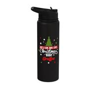 Solo una ragazza che ama il Natale e le giraffe Stainless Steel Insulated Water Bottle