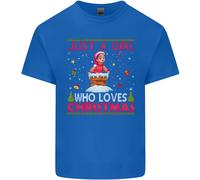 Solo Una Ragazza Che Ama Il Natale Maglietta Divertente Per Bambini