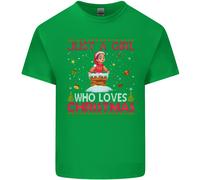 Solo Una Ragazza Che Ama Il Natale Maglietta Divertente Per Bambini