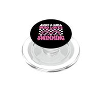 Solo una ragazza che ama il nuoto Nuotatrice a squadre per ragazze PopSockets PopGrip per MagSafe