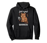 Solo Una Ragazza Che AMA Il Simpatico Amante degli Animali di Quokka Felpa con Cappuccio