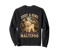 Solo Una Ragazza Che AMA Il Suo Cane Maltipoo Mamma Doodle Felpa
