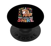 Solo una ragazza che ama il suo cavallo carino della contea PopSockets PopGrip Adesivo