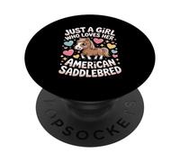 Solo una ragazza che ama il suo cavallo di razza americana PopSockets PopGrip Adesivo